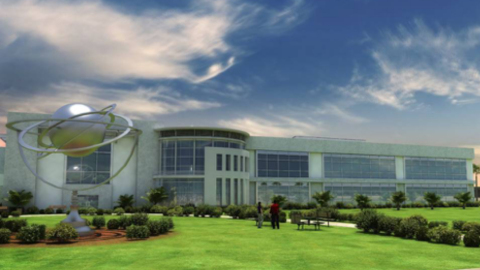Rendering of OneWeb Exploration Park, Florida manufacturing facility to begin production in 2018 (Graphic: Business Wire)