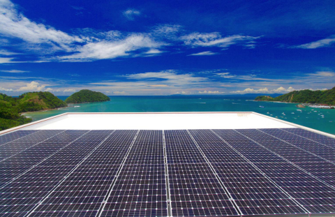 Mitsubishi Electric US, Inc. announced the commencement of a 480kW solar electric system installation at Punta Bocana in Herredura, Costa Rica. (Photo: Business Wire)