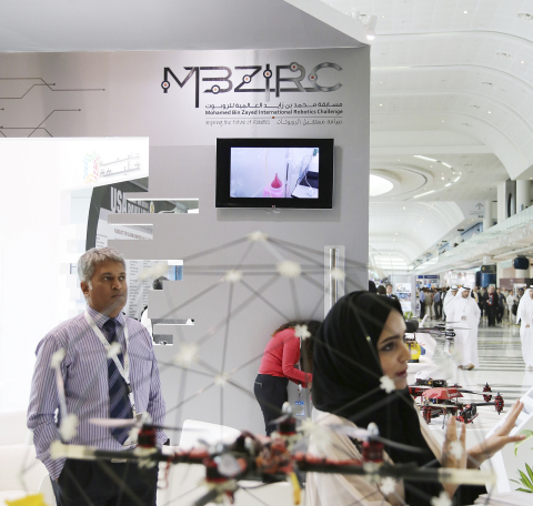 MBZIRC stand in one of its participations at an international exhibition (Photo: ME NewsWire).