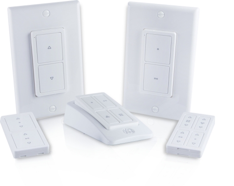 GE Z-Wave Wireless Smart Remotes bring together the convenient operation and familiarity of a standard in-wall light switch along with the mobility and functionality of a portable remote. (Photo: Business Wire)