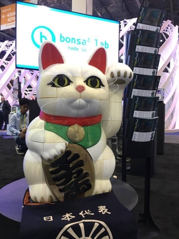 BS01+'s users co-created "Happy Cat" object especially for the CES2017 (Photo: Business Wire)