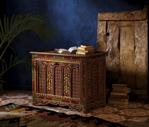 Red Painted Dowry Chest from the CRAFT: Morocco Collection at Cost Plus World Market (Photo: Business Wire)