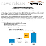 Tenneco expects 2017 revenue growth to continue outpacing industry production.