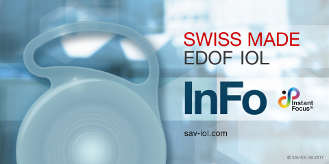 InFo 124M: Swiss Made EDOF IOL lente para cirugía de cataratas