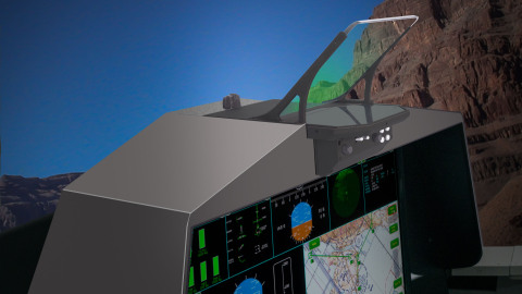 LiteHUD® is a small and compact head-up display (HUD), offering space and weight advantages paired with the latest optical waveguide technology. (Photo: BAE Systems)