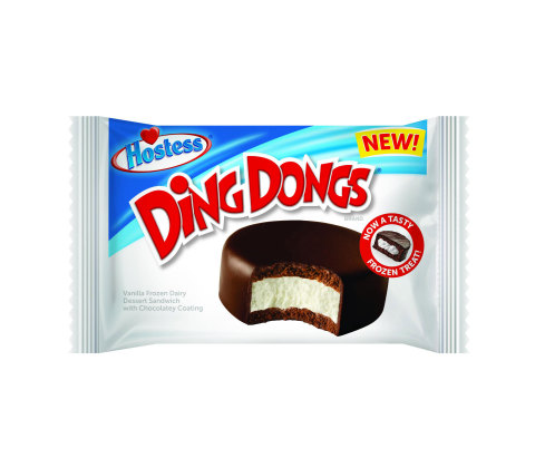 DING DONG SANDWICH: A fun twist on the classic ice cream sandwich, this chocolatey frozen dessert sandwich is a nod to the king of cakes. Smooth chocolate on the outside, creamy vanilla on the inside - the way you remember it, only cooler. (Photo: Business Wire)