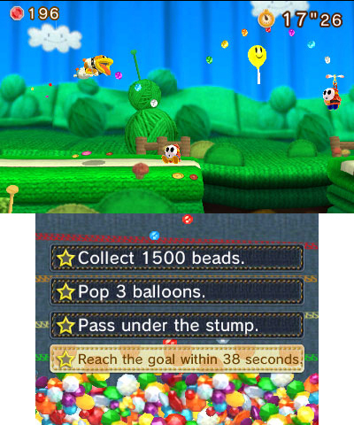 In Poochy & Yoshi's Woolly World, discover a handicraft world bursting at the seams with creativity, as you guide Yarn Yoshi or Yarn Poochy through clever side-scrolling stages. (Graphic: Business Wire)