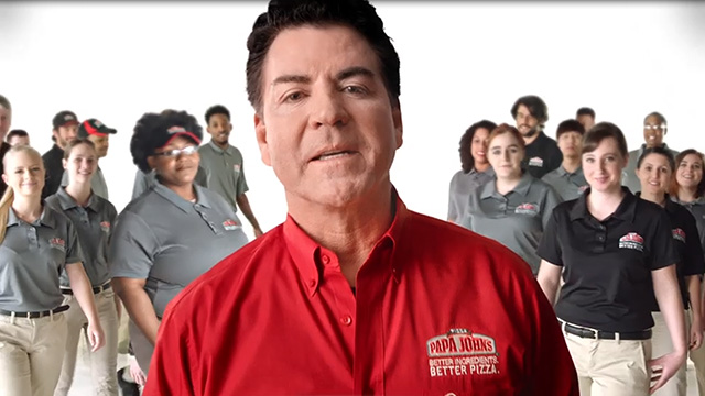 Papa John's unveils new logo, pizza box, and TV spots to support "Pizza Family" brand campaign.