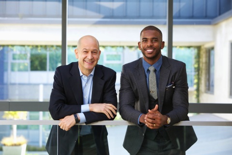 Bobby Turner and Chris Paul at Turner Impact Capital's office in Santa Monica, Calif. (Photo: Business Wire) 