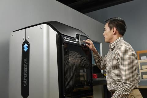 The Stratasys F123 Series for Rapid Prototyping solutions is designed for maximum productivity and ease of use, including a touch screen user interface. (Photo: Business Wire)