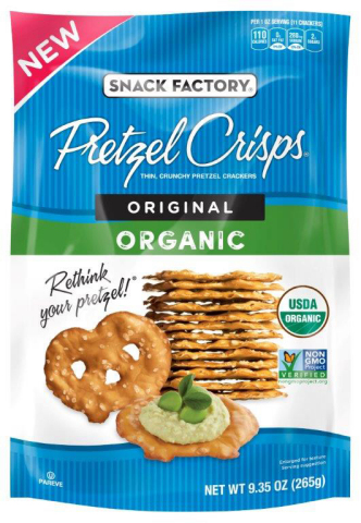Snack Factory® Organic Original Pretzel Crisps® (Photo: Business Wire)