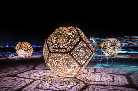 HYBYCOZO by Yelena Filipchuk and Serge Beaulieu, Burning Man NV 2014. Photo by Lukasz Szczepanski.