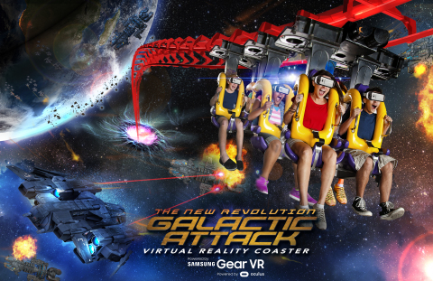 The New Revolution Galactic Attack at Six Flags (Graphic: Business Wire)