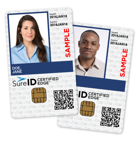 New SureID Certified Edge solution credential (Photo: Business Wire)