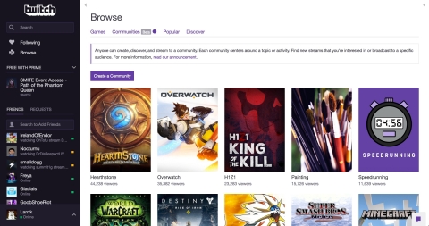 Twitch's new Communities directory allows creators and viewers to better discover and share great content based on their specific interests. (Graphic: Business Wire)