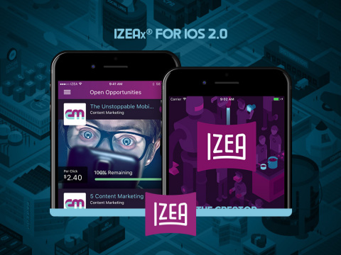 IZEA Releases IZEAx for iOS 2.0 (Photo: Business Wire)