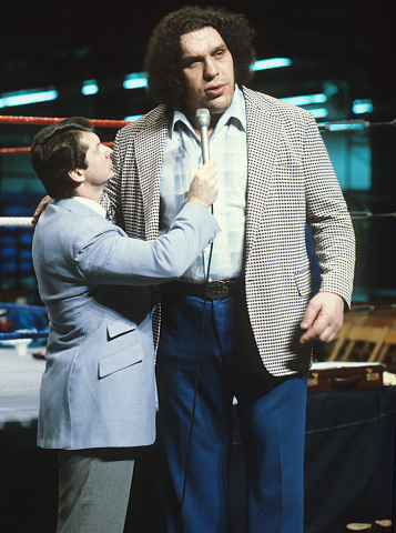 Vince McMahon interviewing "Andre the Giant" (Photo:Business Wire)