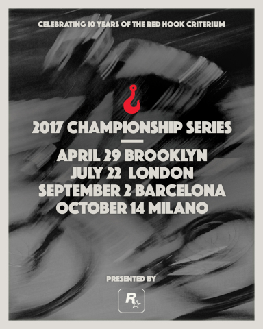 Rockstar Games is proud to announce the return of the Red Hook Criterium Championship Series in 2017, now enjoying its 10th consecutive year as the world’s premier track bike criterium.