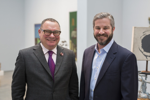 Paul Kasmin, owner of Paul Kasmin Gallery, and Rob Weisberg, CEO of Invaluable, announce the appointment of Paul Kasmin to Invaluable's Advisory Board. (Photo: Business Wire)