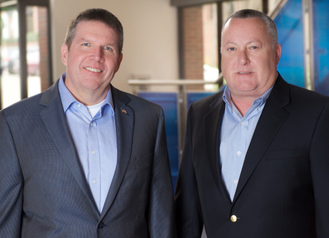 Jim Minge, president of Texas Trust Credit Union, and John DiChiaro, president of Qualtrust Credit Union. The two credit unions have agreed to merge. The combined credit union will have assets of $1.2 billion with more than 100,000 members and 21 locations. (Photo: Business Wire)