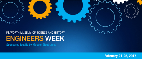 Mouser Electronics will be a major sponsor of Engineers Week, a weeklong event dedicated to encouraging young people’s curiosity and inspiring the next generation of engineers. Hands-on activities will occur February 21–25 at the Fort Worth Museum of Science and History.