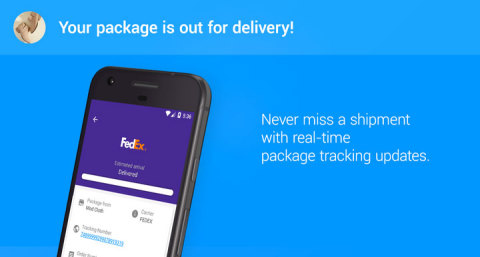 Real-time notifications for package tracking in Email by EasilyDo for Android. (Photo: Business Wire)