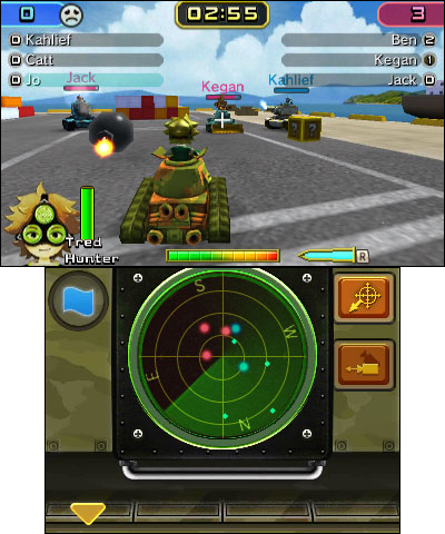 Calling all troopers for six-player tank warfare! Choose a tank, pick troopers and battle your friends via local wireless. (Graphic: Business Wire)