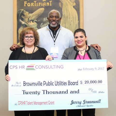 CPR HR Consulting awards the Brownsville Public Utilities Board $20,000 Talent Management grant. (Photo: Business Wire)