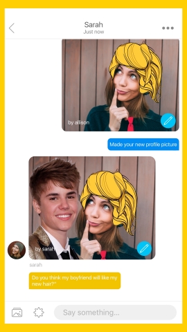 PicsArt Remix Chat Screen (Graphic: Business Wire)