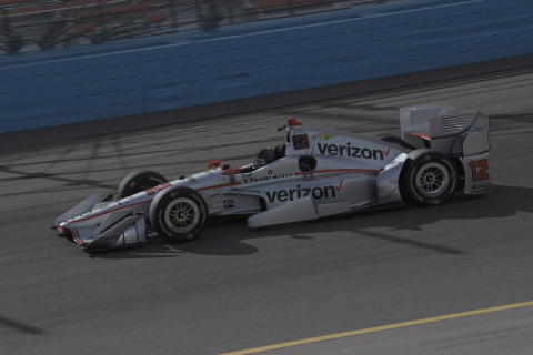 Will Power participates in pre-season testing at Phoenix International Raceway behind the wheel of his No 12 Verizon DallaraChevrolet IndyCar (Photo: Stratasys).