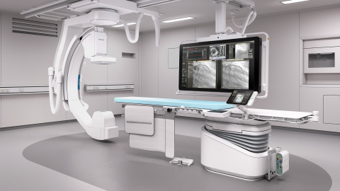 Azurion is Philips' next generation image-guided therapy platform and the new core of its integrated solutions portfolio. Azurion supports a full range of configurations across a broad spectrum of image-guided therapy procedures. These include configurations for high volume routine procedures and flexible configurations for advanced procedures. Harnessing vital procedural information from various sources, such as imaging systems, interventional devices, navigation tools and patient health records, Azurion provides interventional staff members with the control and information they need to perform procedures efficiently. (Photo: Business Wire)