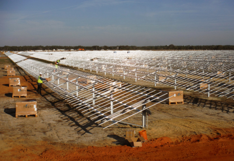 SunLink's GeoPro solar mounting solution in use on portfolio of DoD sites in Florida Panhandle. (Photo: Business Wire)