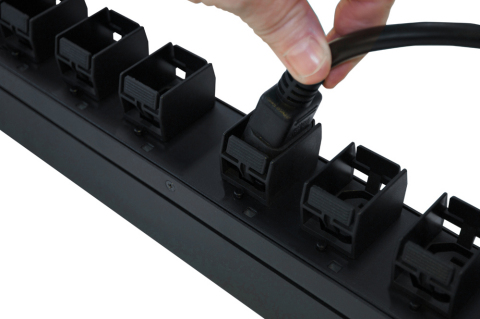 CPI intelligent eConnect® PDUs feature patented Click Secure Locking Outlets. (Photo: Business Wire) 