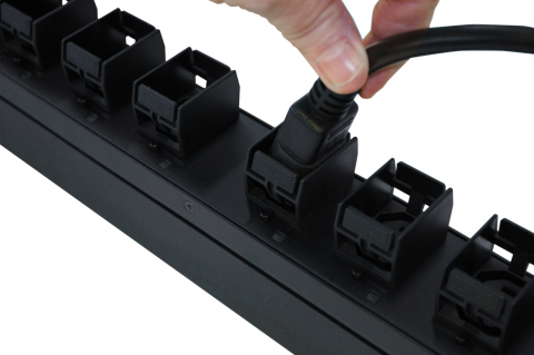 CPI intelligent eConnect® PDUs feature patented Click Secure Locking Outlets. (Photo: Business Wire)
