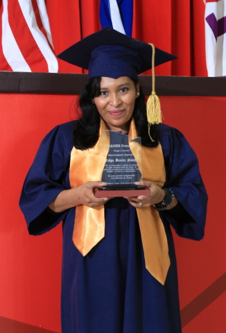 Felipa Benitez could not read or write when she joined HanesBrands in Honduras in 2009. By participating in the company’s continuing education program, Felipa recently earned her high school diploma – and has received a scholarship to attend college. (Photo: Business Wire)