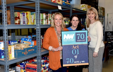 Left to right: Lisa Lombardozzi of LINK, Inc., Northwest Federal’s Events Specialist Jen Tran, and AVP of Creative Services Joelle Hahn (Photo: Business Wire)