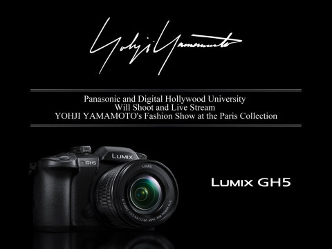 LUMIX DC-GH5 will be used for the shoot of YOHJI YAMAMOTO's fashion show at the Paris Collection (Photo: Business Wire)