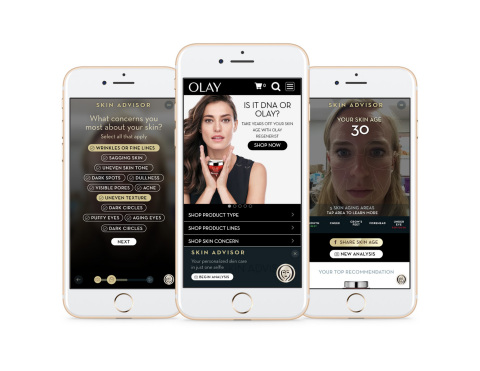 Olay Skin Advisor 2.0 will launch in mid-March. (Photo: Business Wire)