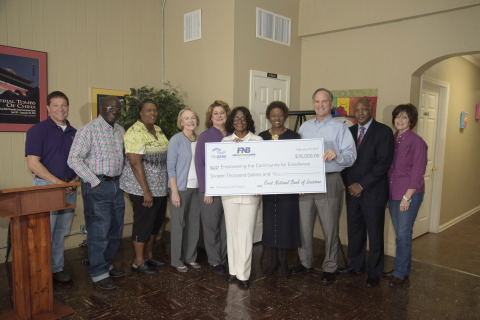 Louisiana-based nonprofit organization Empowering the Community for Excellence received a $16,000 Partnership Grant Program award through FHLB Dallas and First National Bank of Louisiana at a check presentation today. (Photo: Business Wire)
