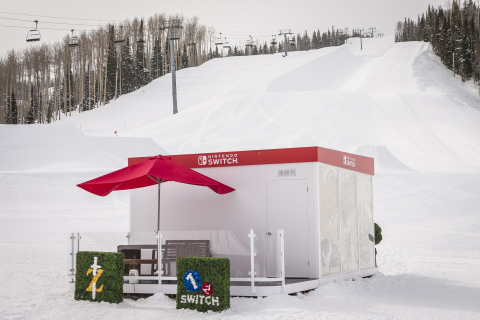 In this photo provided by Nintendo of America, the Nintendo Switch in Unexpected Places is set against the backdrop of the Snowmass Ski Resort in Aspen, Colorado, on Feb. 27. The versatility of the Nintendo Switch system allows consumers to play in a variety of settings, from the comfort of their own living room to any location imaginable. The new Nintendo Switch home gaming system launches worldwide on March 3. (Photo: Nintendo of America)