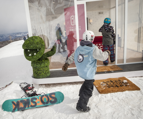 In this photo provided by Nintendo of America, kids discover the Nintendo Switch in Unexpected Places at Snowmass Ski Resort in Aspen, Colorado, on Feb. 27. A home gaming system with the portability of a handheld, the Nintendo Switch system launches worldwide on March 3. (Photo: Nintendo of America)