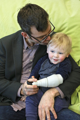 Ben Ryan, founder of Ambionics, and his son Sol (Photo: Business Wire)