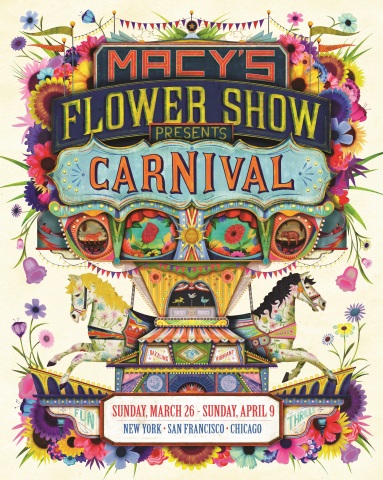 Macy’s Flower Show presents Carnival, a floral spectacle blooming from March 26 through April 9 in New York City, Chicago and San Francisco (Photo: Business Wire)