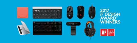 Logitech announced that it won nine prestigious iF DESIGN AWARDS for 2017. (Graphic: Business Wire)