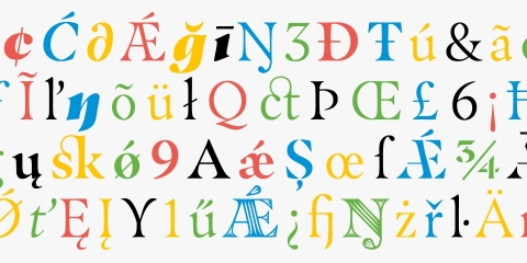 With six different weights and italics, as well as Stencil and Groove display weights, the Masqualero typeface is a versatile solution for a wide range of uses. (Photo: Business Wire).