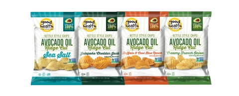 Good Health®, creator of crunchy, crave-worthy snacks that make it easy to make better choices, is adding to its robust portfolio of better-for-you snacks with an exciting new line of Avocado Oil Ridge Cut™ Potato Chips. (Photo: Business Wire)