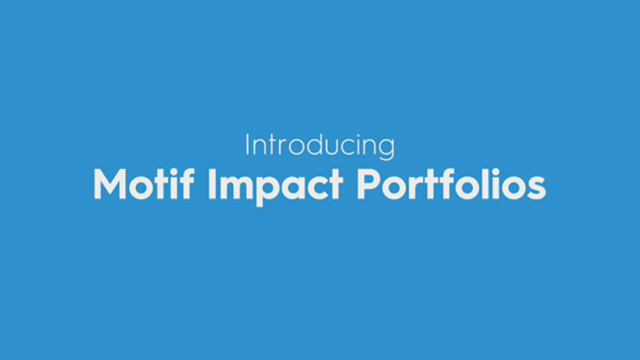 Motif Impact Portfolios