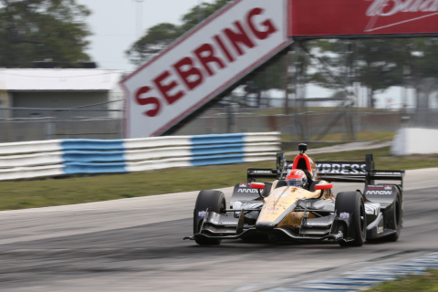Schmidt Peterson Motorsports' (SPM) James Hinchcliffe in the Arrow No. 5 Honda during a test lap last week. Arrow and Lenovo are using Big Data to help SPM speed up its cars and pit crew stops. (Photo: Business Wire)