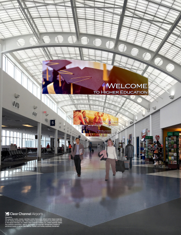 Advertisers will be able to leverage Clear Channel Airports' new digital media program to engage with travelers at South Bend International Airport (SBN). (Photo: Business Wire)