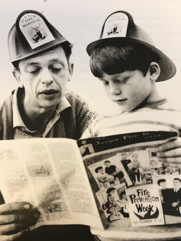 Pictured: Don Knotts and Ron Howard (The Hartford’s Junior Fire Marshal Program) (Photo: Business Wire)